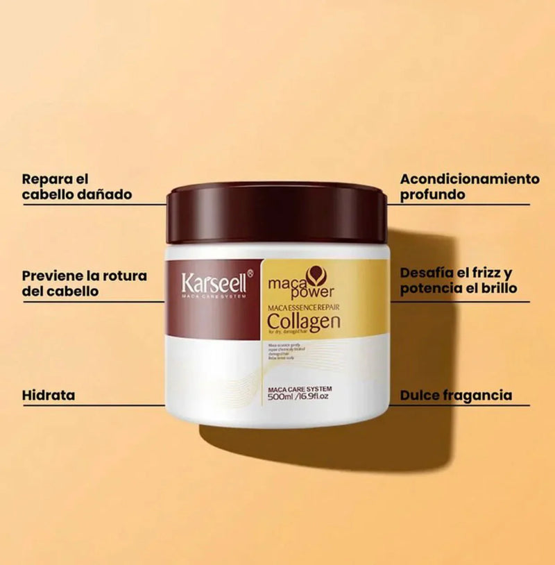 🌸 Mascarilla Capilar Premium Colágeno®: ¡El Secreto de un Cabello Perfecto y Seductor! 🌸