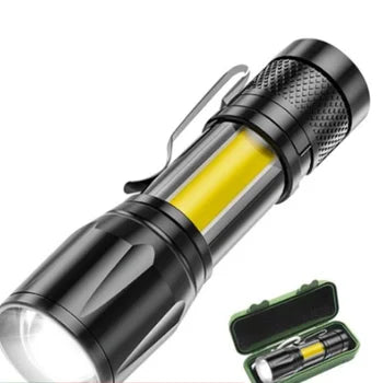 💡 LUZMAX | MINI LINTERNA TÁCTICA RECARGABLE  🔋  ¡COMPRE UNO Y OBTENGA DOS GRATIS!
