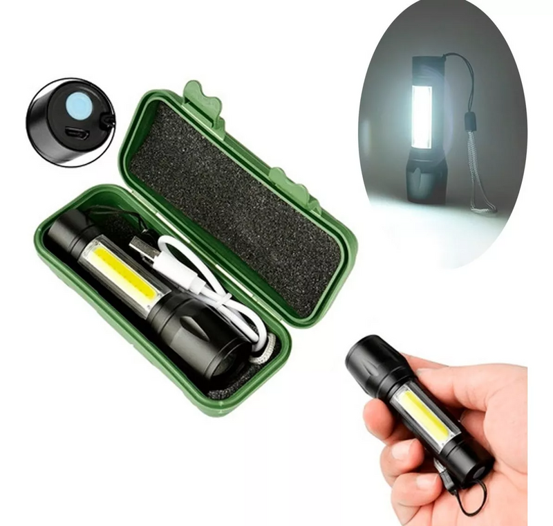 💡 LUZMAX | MINI LINTERNA TÁCTICA RECARGABLE  🔋  ¡COMPRE UNO Y OBTENGA DOS GRATIS!